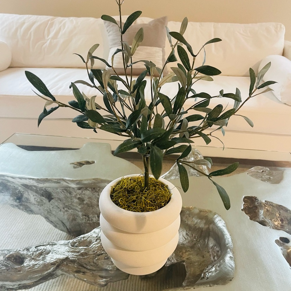 Faux olive tree